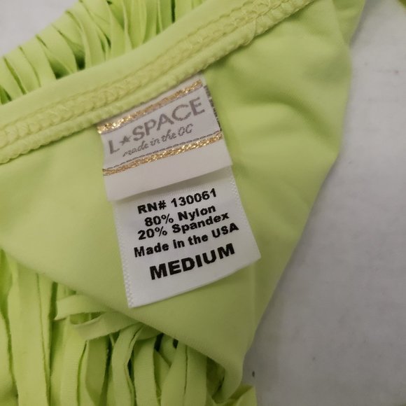 l*space L * Space Swim Swimsuit Fringe Audrey Halter & Bikini Set S - Picture 4 of 9